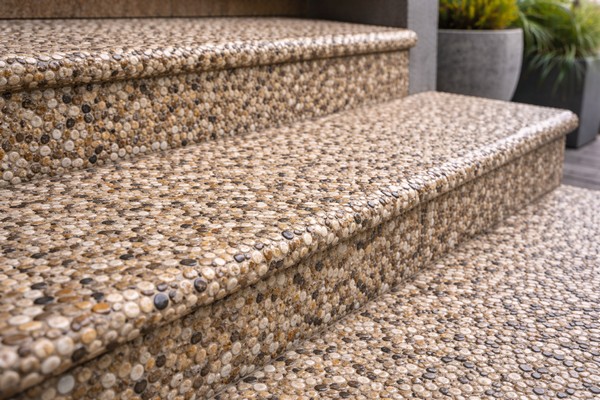 Кам'яний килим на сходах своїми руками 