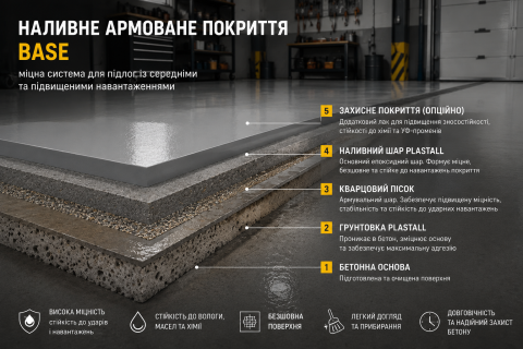 Наливне армоване покриття Industrial